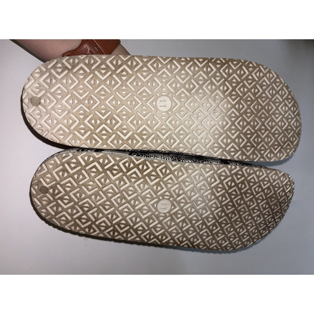Vince Camuto snakeskin slide sandals double-buckle strap design Size 11 - Picture 5 of 5
